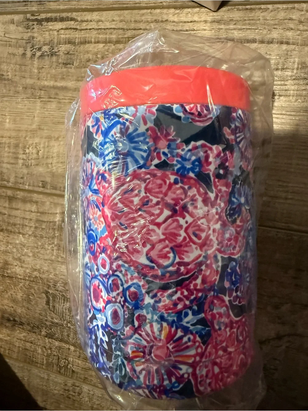 Lily Pulitzer insulated can turtle tumbler